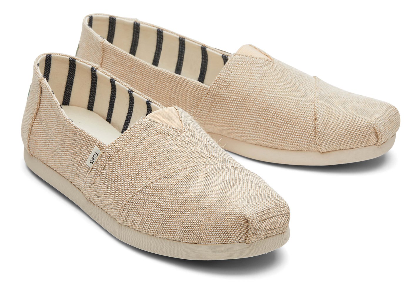 Toms Espadryle Męskie Beżowe - Alpargata Heritage Płócienne - 32RDOKZMH